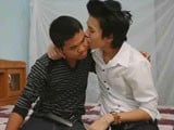 Asian Boy Enjoys A Bl.. - Gay Asian Piss