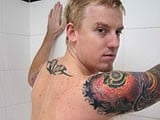 Tattooed Studs Takes a Shower
