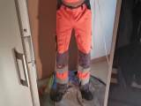 Piss in my work gear at home